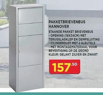 Promotions Pakketbrievenbus hannover - Produit maison - Bouwcenter Frans Vlaeminck - Valide de 05/09/2018 à 30/09/2018 chez Bouwcenter Frans Vlaeminck