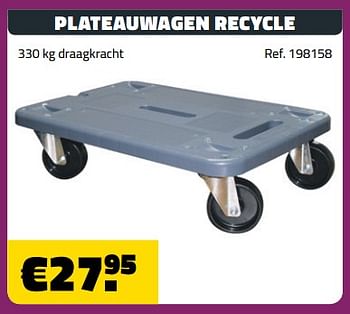 Promotions Plateauwagen recycle - Produit maison - Bouwcenter Frans Vlaeminck - Valide de 05/09/2018 à 30/09/2018 chez Bouwcenter Frans Vlaeminck