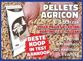 Promoties Pellets agricon - Agricon - Geldig van 05/09/2018 tot 30/09/2018 bij Bouwcenter Frans Vlaeminck