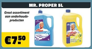 Promoties Mr. proper 5l - Mr. Proper - Geldig van 05/09/2018 tot 30/09/2018 bij Bouwcenter Frans Vlaeminck