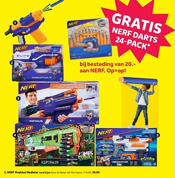 Promoties Nerf modulus mediator - Nerf - Geldig van 03/09/2018 tot 23/09/2018 bij Intertoys