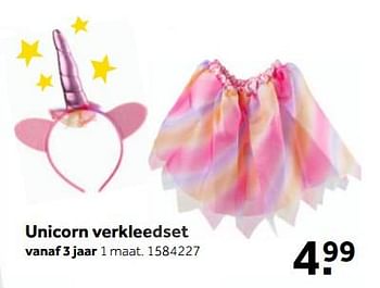 Promoties Unicorn verkleedset - Huismerk - Intertoys - Geldig van 03/09/2018 tot 23/09/2018 bij Intertoys