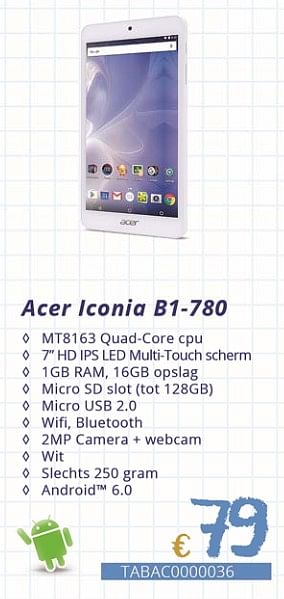 Promoties Acer iconia bi-780 - Acer - Geldig van 01/09/2018 tot 30/09/2018 bij Compudeals