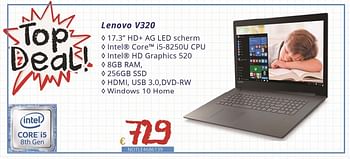 Promoties Lenovo v320 - Lenovo - Geldig van 01/09/2018 tot 30/09/2018 bij Compudeals