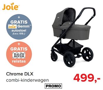 Promoties Chrome dlx combi-kinderwagen - Joie - Geldig van 01/09/2018 tot 01/10/2018 bij Baby-Dump