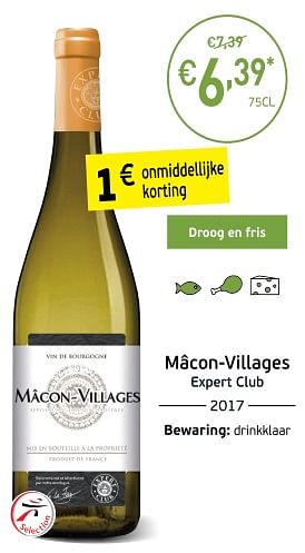 Promoties Mâcon-villages expert club - Witte wijnen - Geldig van 04/09/2018 tot 23/09/2018 bij Intermarche