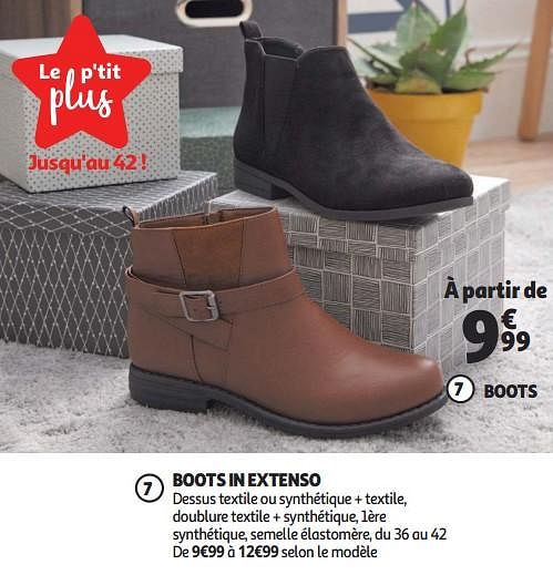 Inextenso Boots in extenso En promotion chez Auchan Ronq