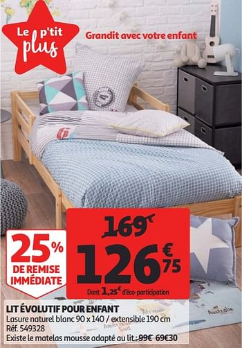 Produit Maison Auchan Ronq Lit Evolutif Pour Enfant En Promotion Chez Auchan Ronq