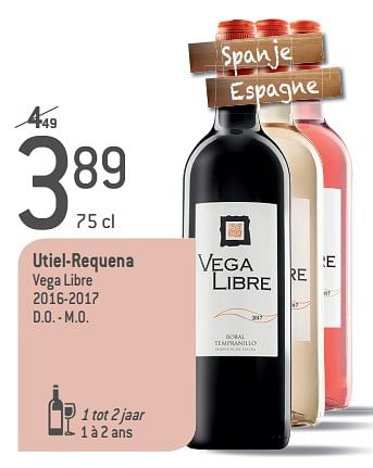 Promoties Utiel-requena vega libre 2016-2017 d.o. - m.o. - Rode wijnen - Geldig van 05/09/2018 tot 02/10/2018 bij Match