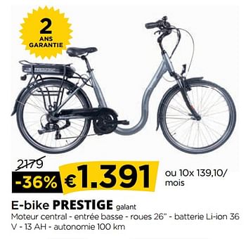 Promotions E-bike prestige galant - Prestige Fietsen - Valide de 30/08/2018 à 26/09/2018 chez Molecule