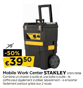 Promoties Mobile work center stanley stst1-75758 - Stanley - Geldig van 30/08/2018 tot 26/09/2018 bij Molecule