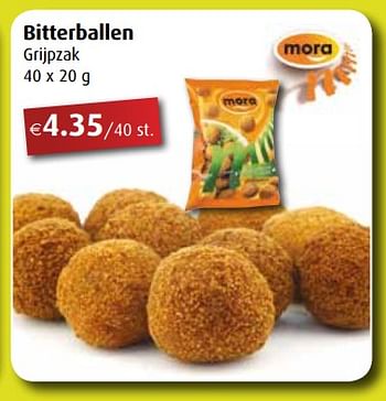 Promoties Bitterballen grijpzak - Mora - Geldig van 03/09/2018 tot 29/09/2018 bij Aronde