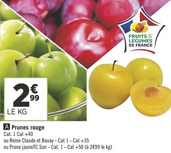 Promoties Prunes rouge - Huismerk - Géant Casino - Geldig van 04/09/2018 tot 18/09/2018 bij Géant Casino