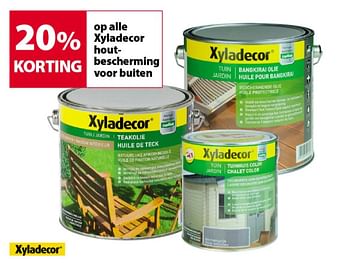 Promotions 20% korting op alle xyladecor houtbescherming voor buiten - Xyladecor - Valide de 12/09/2018 à 24/09/2018 chez Gamma