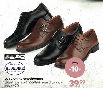 Promoties Lederen herenschoenen - Klondike - Geldig van 12/09/2018 tot 25/09/2018 bij Makro
