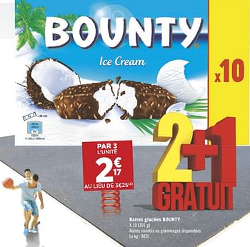 Promoties Barres glacées bounty - Bounty - Geldig van 04/09/2018 tot 18/09/2018 bij Géant Casino
