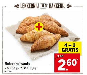 Promoties Botercroissant - Huismerk - Lidl - Geldig van 17/09/2018 tot 22/09/2018 bij Lidl