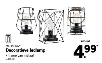 Promoties Decoratieve ledlamp - Melinera - Geldig van 17/09/2018 tot 22/09/2018 bij Lidl
