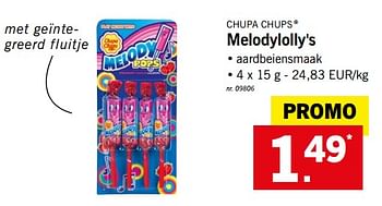 Promoties Melodylolly`s - Chupa Chups - Geldig van 17/09/2018 tot 22/09/2018 bij Lidl