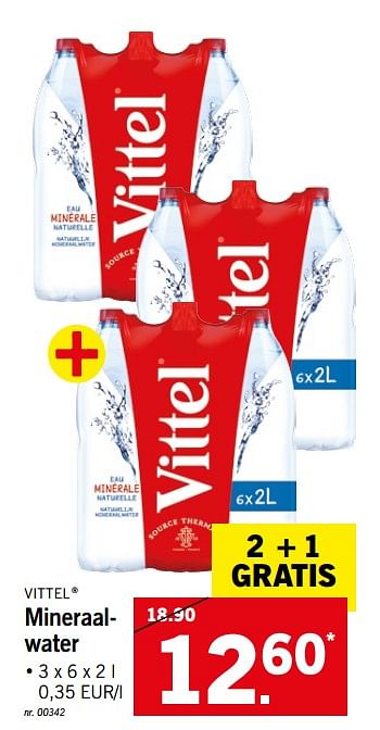 Lidl Promotie Mineraalwater Vittel Dranken Geldig Tot 22 09 18 Promobutler