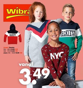 Promoties Jongen sweater - Huismerk - Wibra - Geldig van 10/09/2018 tot 22/09/2018 bij Wibra