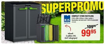 Promoties Compact store recycling - Kis - Geldig van 06/09/2018 tot 23/09/2018 bij HandyHome