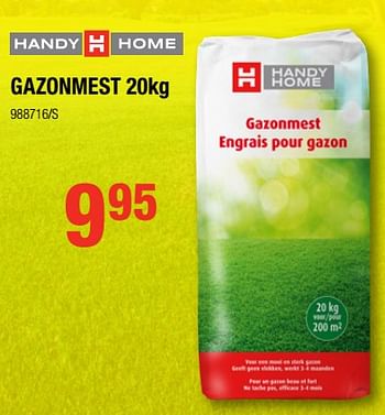 Promoties Gazonmest - Huismerk - HandyHome - Geldig van 06/09/2018 tot 23/09/2018 bij HandyHome