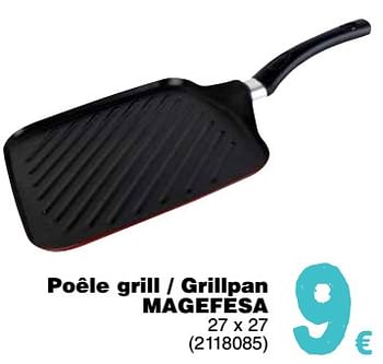 Promoties Poêle grill - grillpan - Magefesa - Geldig van 11/09/2018 tot 24/09/2018 bij Cora