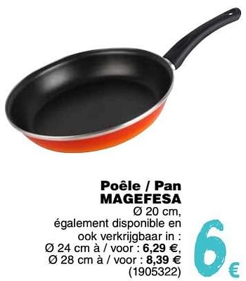 Promoties Poêle - pan - Magefesa - Geldig van 11/09/2018 tot 24/09/2018 bij Cora