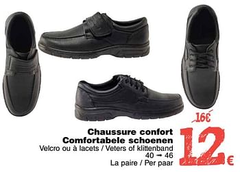 Promotions Chaussure confort comfortabele schoenen - Produit maison - Cora - Valide de 11/09/2018 à 24/09/2018 chez Cora
