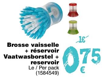 Promotions Brosse vaisselle + réservoir vaatwasborstel + reservoir - Produit maison - Cora - Valide de 11/09/2018 à 24/09/2018 chez Cora