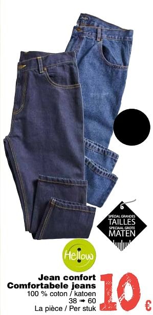 Promotions Jean confort comfortabele jeans - Hellow - Valide de 11/09/2018 à 24/09/2018 chez Cora