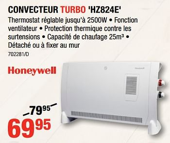 Promotions Honeywell convecteur turbo `hz824e` - Honeywell - Valide de 06/09/2018 à 23/09/2018 chez HandyHome