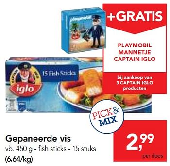 Promoties Gepaneerde vis - Iglo - Geldig van 12/09/2018 tot 25/09/2018 bij Makro