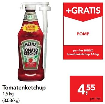 Promotions Tomatenketchup - Heinz - Valide de 12/09/2018 à 25/09/2018 chez Makro