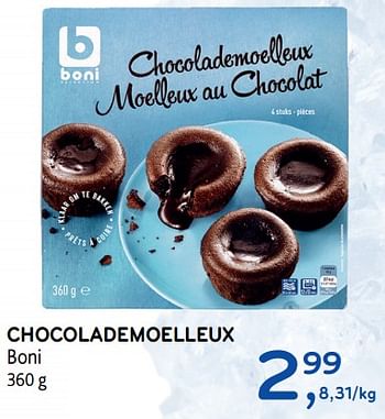 Promoties Chocolademoelleux - Boni - Geldig van 12/09/2018 tot 25/09/2018 bij Alvo