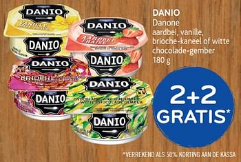 Promoties Danio 2+2 gratis - Danone - Geldig van 12/09/2018 tot 25/09/2018 bij Alvo