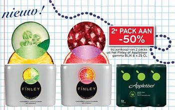 Promoties 2de pack aan -50% - Finley - Geldig van 12/09/2018 tot 25/09/2018 bij Alvo