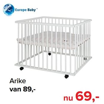 Promoties Arike - Europe baby - Geldig van 01/09/2018 tot 01/10/2018 bij Baby-Dump