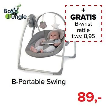 Promoties B-portable swing - Bo Jungle - Geldig van 01/09/2018 tot 01/10/2018 bij Baby-Dump