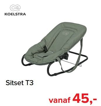 Promoties Sitset t3 - Koelstra - Geldig van 01/09/2018 tot 01/10/2018 bij Baby-Dump