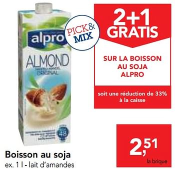 Promotions Boisson au soja - Alpro - Valide de 12/09/2018 à 25/09/2018 chez Makro