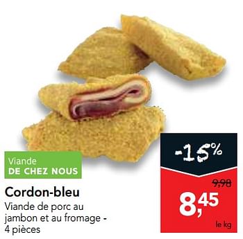Promotions Cordon-bleu - Produit maison - Makro - Valide de 12/09/2018 à 25/09/2018 chez Makro