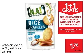 Promotions Crackers de riz - Produit maison - Makro - Valide de 12/09/2018 à 25/09/2018 chez Makro
