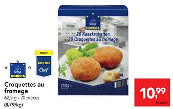 Promotions Croquettes au fromage - Produit maison - Makro - Valide de 12/09/2018 à 25/09/2018 chez Makro