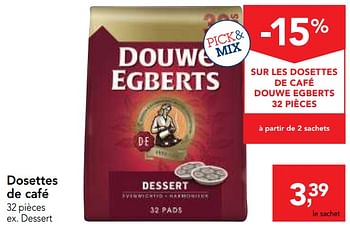 Promotions Dosettes de café - Douwe Egberts - Valide de 12/09/2018 à 25/09/2018 chez Makro