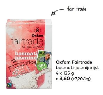 Promoties Oxfam fairtrade basmati-jasmijnrijst - Oxfam Fairtrade - Geldig van 05/09/2018 tot 02/10/2018 bij Bioplanet