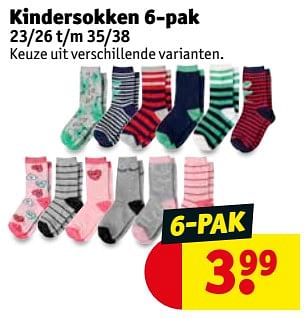Promoties Kindersokken - Huismerk - Kruidvat - Geldig van 11/09/2018 tot 23/09/2018 bij Kruidvat