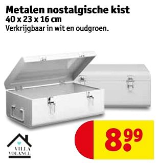 Promotions Metalen nostalgische kist - Villa Volance - Valide de 11/09/2018 à 23/09/2018 chez Kruidvat