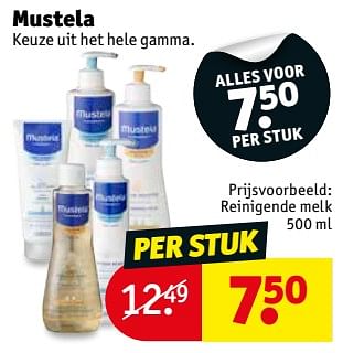 Promotions Reinigende melk - Mustela - Valide de 11/09/2018 à 23/09/2018 chez Kruidvat